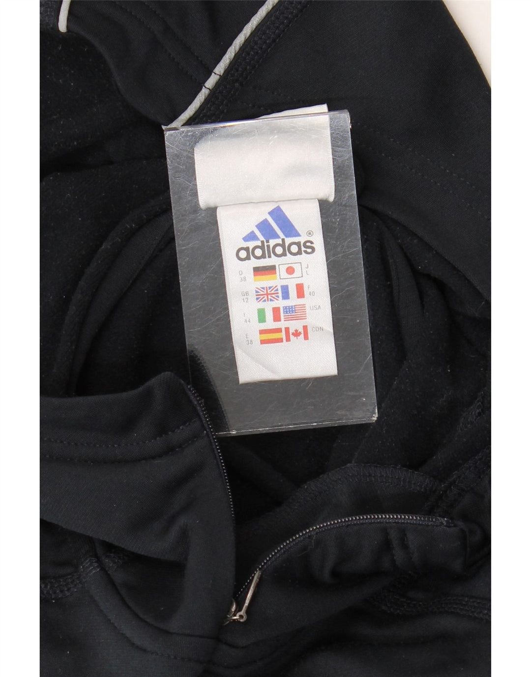 ADIDAS Γυναικείο Climawarm με φερμουάρ με κουκούλα UK 12 Medium Navy Blue