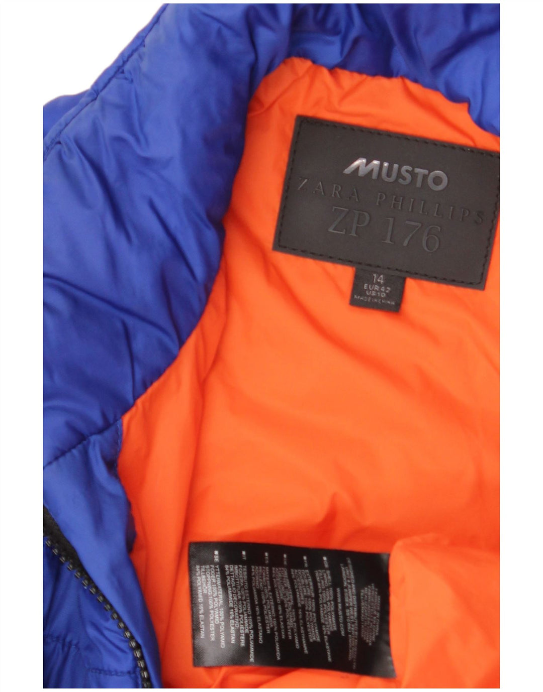 Musto Γυναικείο Μπουφάν UK 14 Large Blue Polyamide