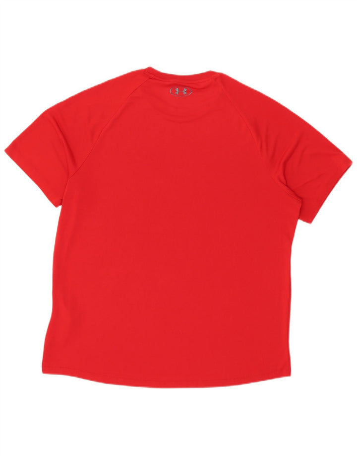 Under Armour Ανδρικό T-Shirt Top μεγάλο κόκκινο πολυεστερικό αθλητικό