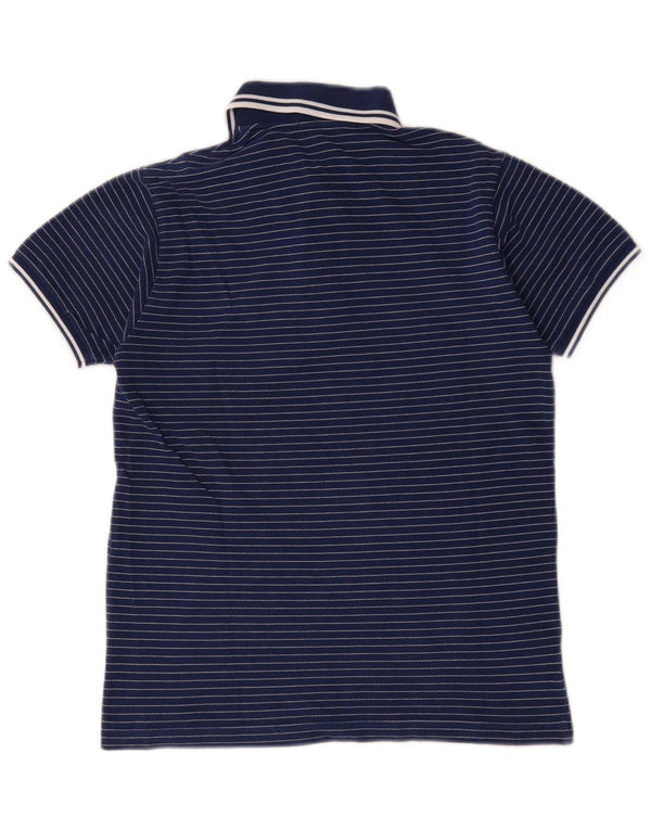 Fred Perry Boys Polo πουκάμισο 11-12 ετών Navy Blue ριγέ βαμβακερό