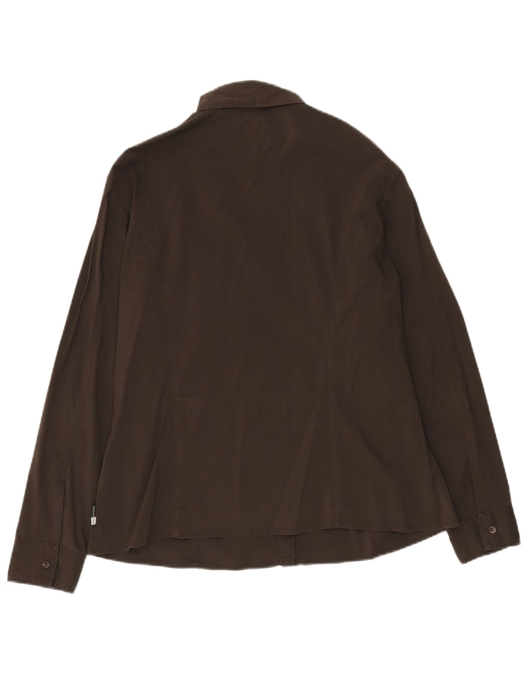 TRUSSARDI JEANS Γυναικείο Πουκάμισο UK 20 2XL Καφέ Βαμβακερό