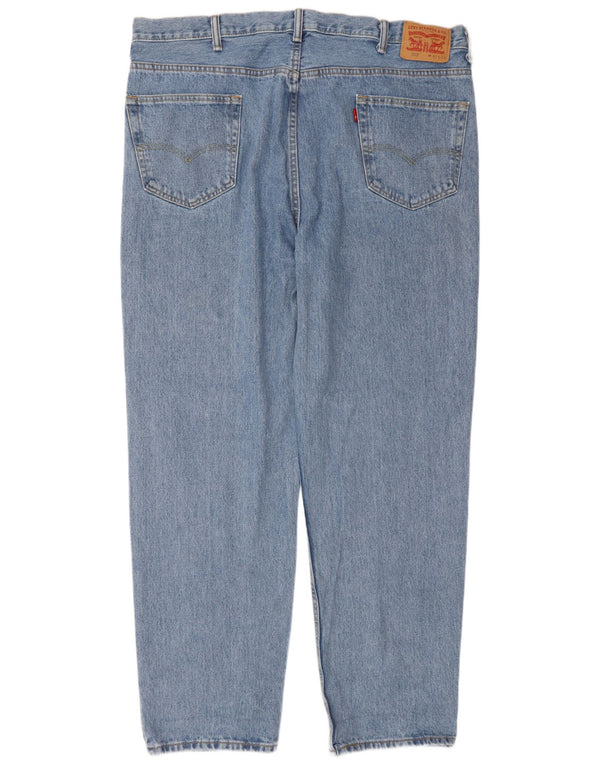 Levi's Mens 550 Relaxed Fit Tapered Jeans W42 L34 Blue Cotton