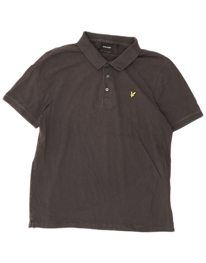 Lyle & Scott Ανδρικό Πόλο Μπλουζάκι XL Γκρι βαμβακερό