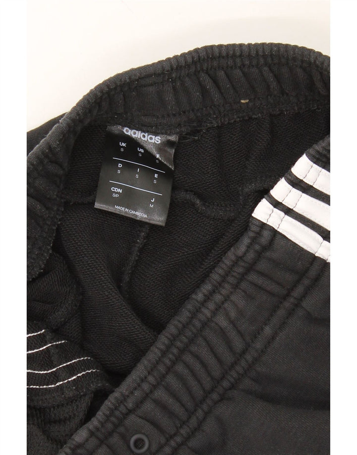 ADIDAS Mens Tracksuit Trousers Joggers Small  Black Vintage Adidas and Second-Hand Adidas from Messina Hembry 