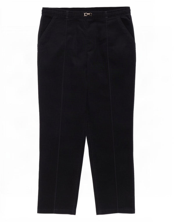 Marks & Spencer Γυναικείο κοτλέ παντελόνι UK 16 Large W36 L26 Navy Blue