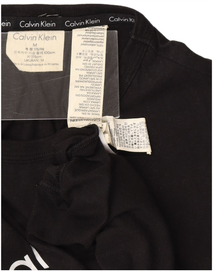 Ανδρικό γραφικό T-shirt CALVIN KLEIN Τοπ μεσαίο μαύρο βαμβακερό