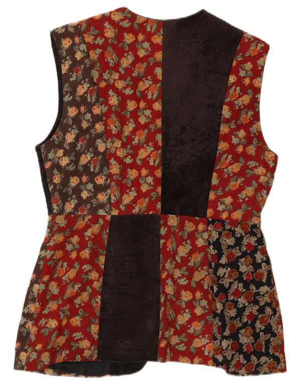 Vintage Γυναικείο Gilet UK 14 Μέτριο πολύχρωμο μαλλί συνονθύλευμα