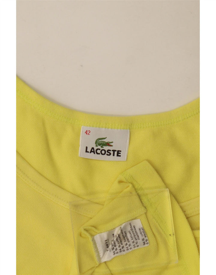 Lacoste Γυναικείο Cami Top Size 42 Μεγάλο Κίτρινο Βαμβακερό