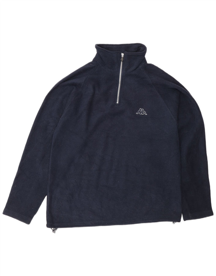 Kappa Ανδρικό φερμουάρ Fleece Jumper Large Navy Blue