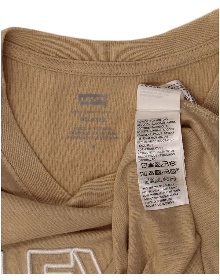 Ανδρικό γραφικό μπλουζάκι Levi's Relaxed Fit Top μεσαίο μπεζ βαμβακερό