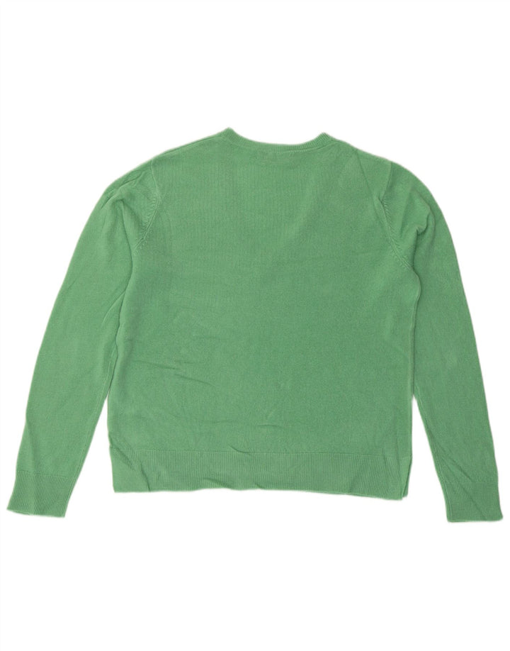 Marks & Spencer Γυναικείο πουλόβερ με λαιμόκοψη UK 14 Large Green
