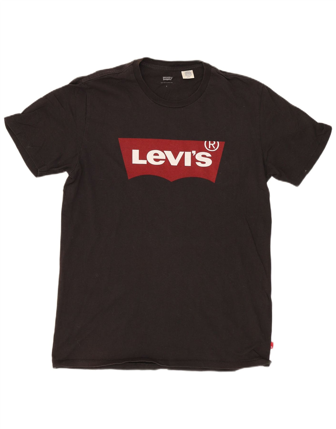 Ανδρικό γραφικό T-Shirt LEVI'S Top Μικρό μαύρο βαμβακερό