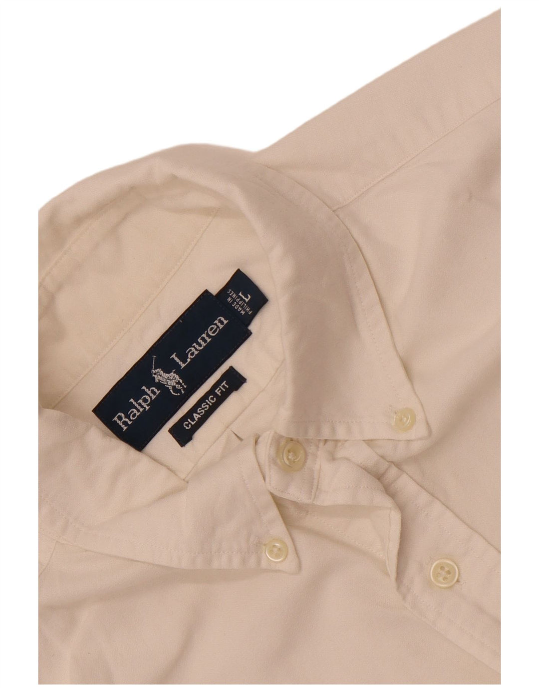 Ανδρικό πουκάμισο Ralph Lauren Classic Fit μεγάλο λευκό