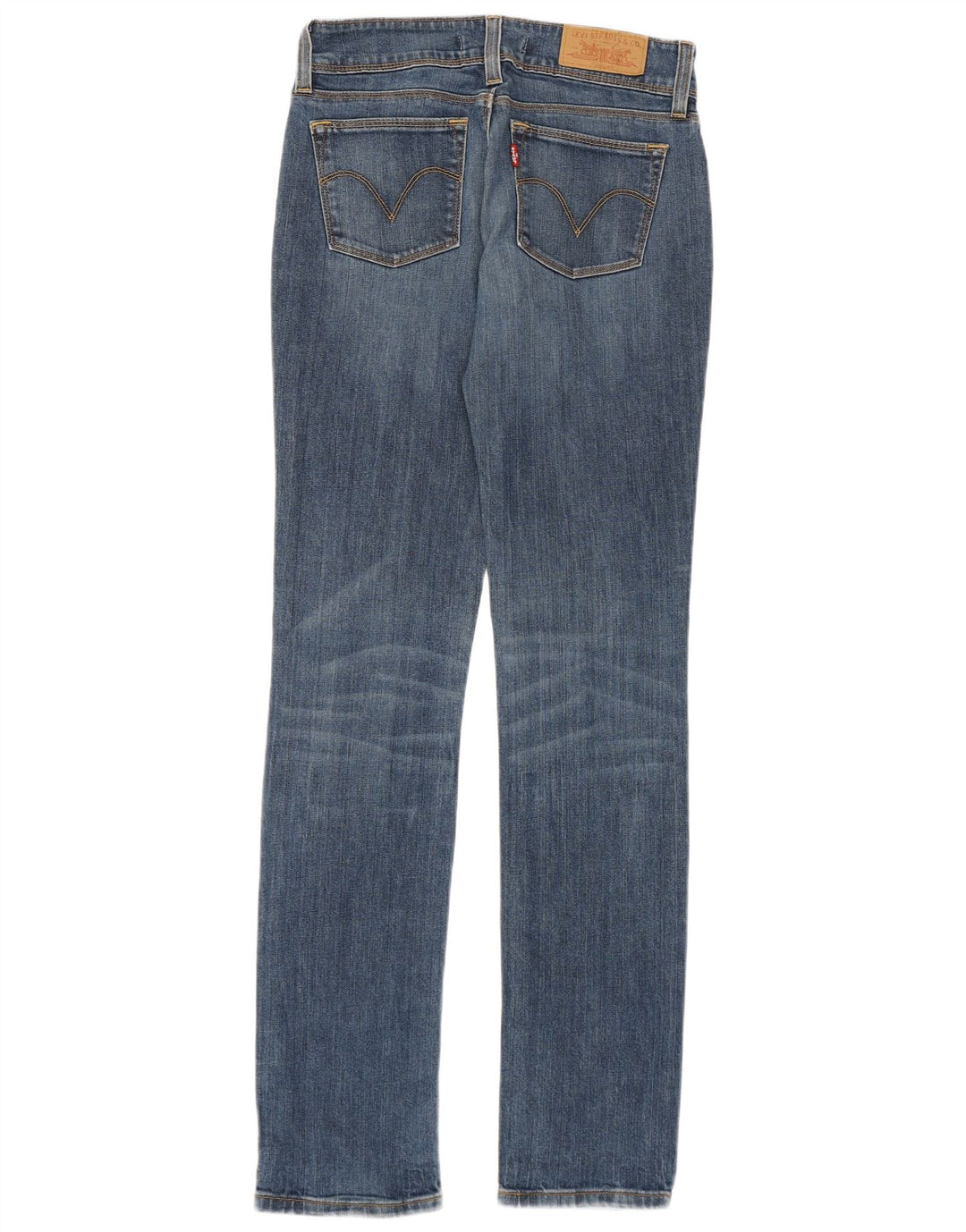 Levi's Womens 571 Slim Jeans W27 L34 Blue Cotton