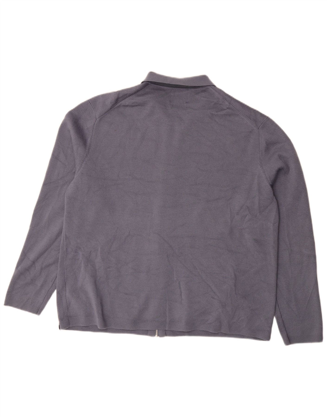 Ανδρικό πουλόβερ ζακέτα Marks & Spencer XL Μπλε Μαλλί Merino