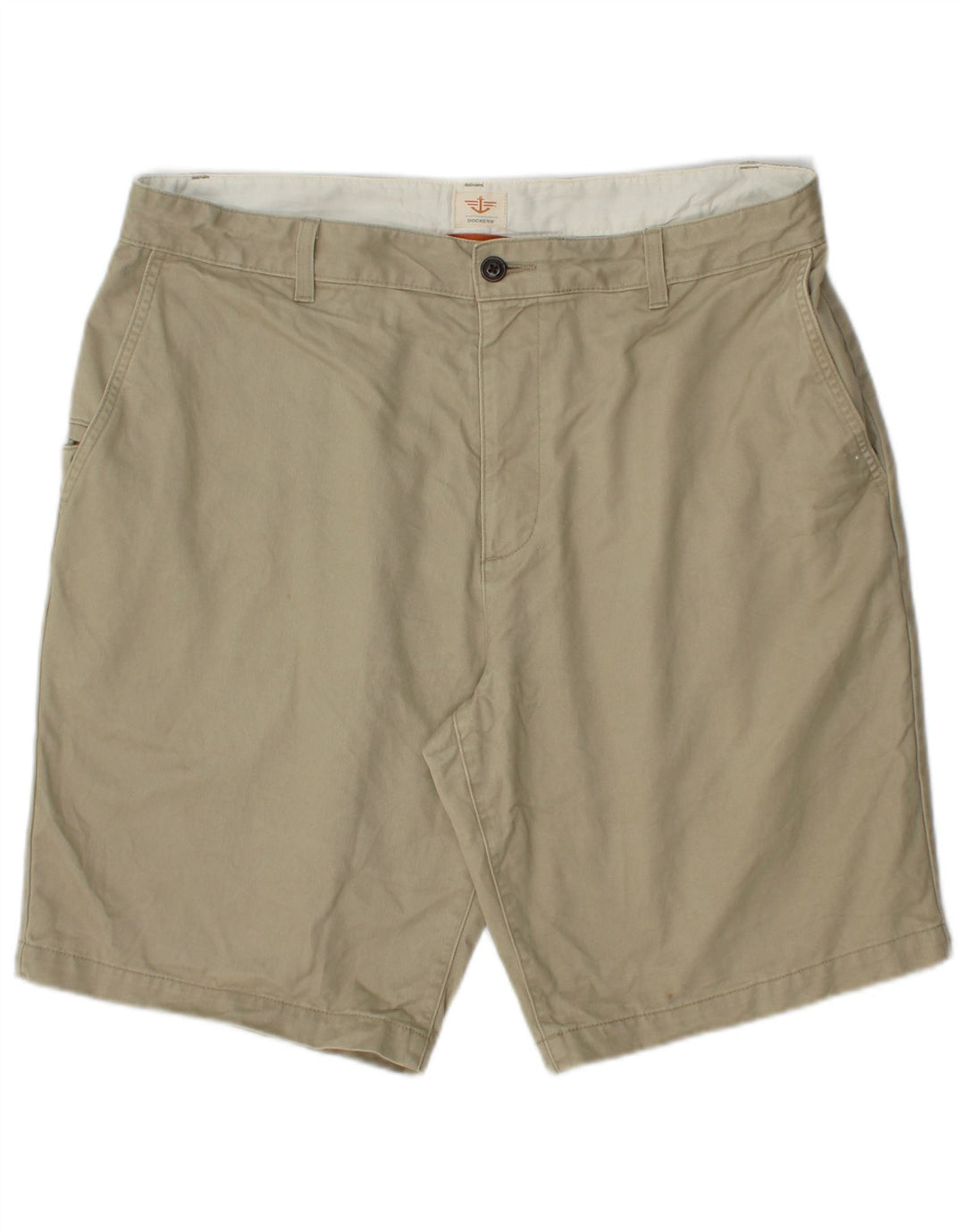 DOCKERS Mens Cargo Shorts W36 Large Beige Cotton