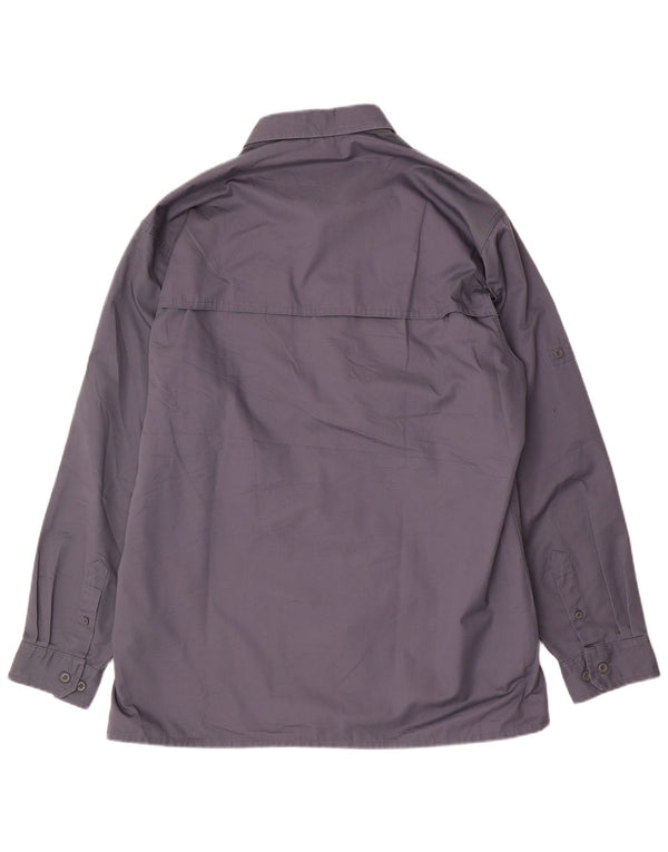 Ανδρικό πουκάμισο Engelbert Strauss 2XL Purple Polyester