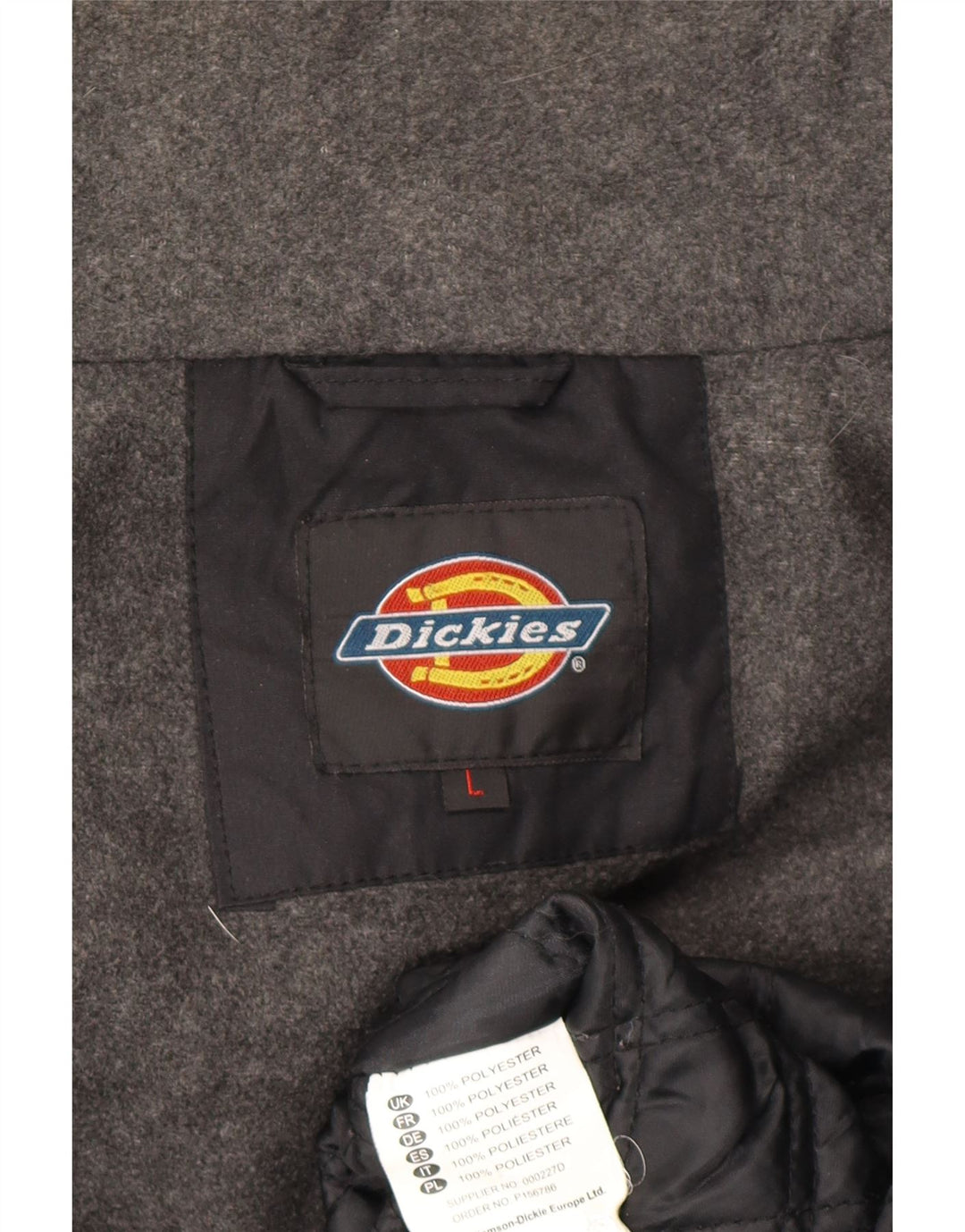 Ανδρικό μπουφάν Dickies Windbreaker UK 40 Large Black Polyester