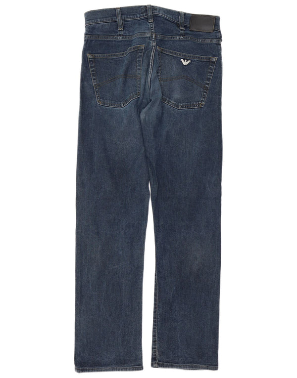 Armani Ανδρικό Indigo Straight Jeans W31 L29 Navy Blue Cotton
