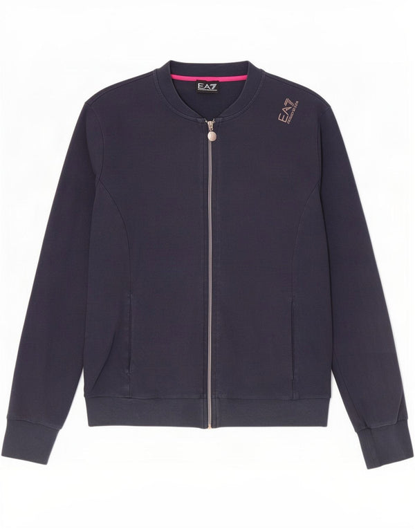 Emporio Armani Γυναικεία αθλητική φόρμα Top Jacket UK 14 Large Navy Blue Cotton