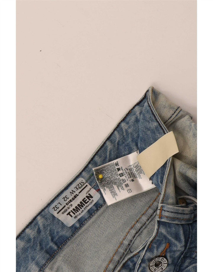 Ανδρικά Diesel Timmen Distressed Regular Straight Jeans W32 L32 Blue Cotton