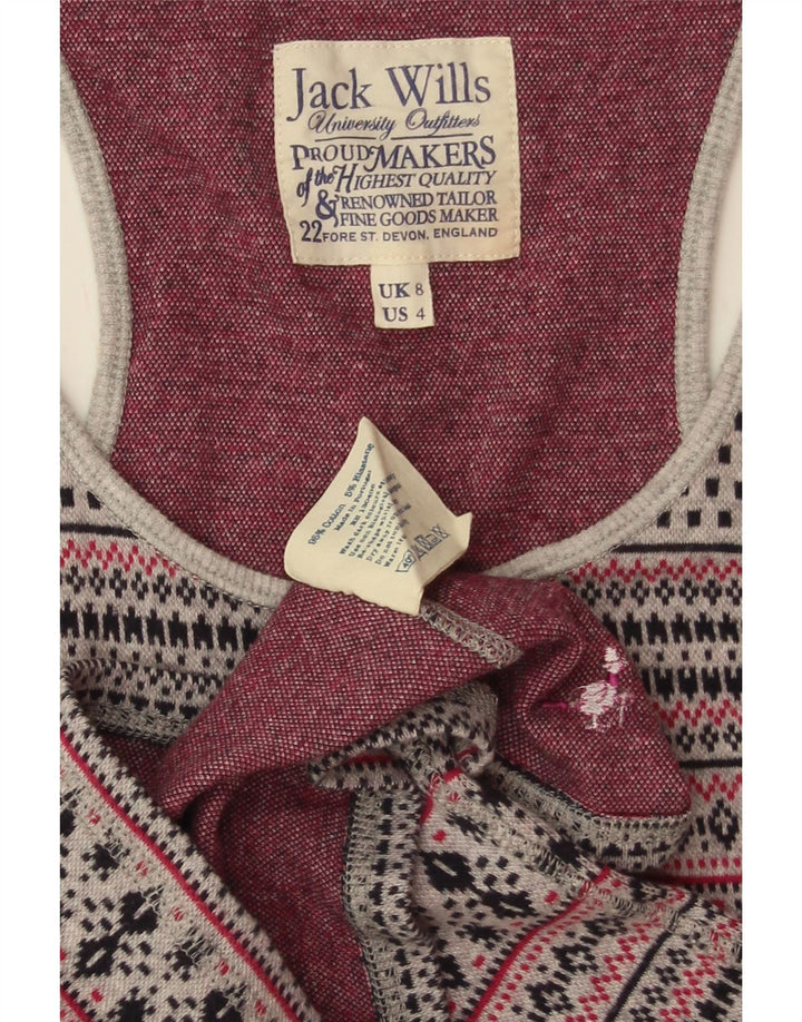Γυναικείο γιλέκο JACK WILLS UK 8 Small Grey Fair Isle Cotton