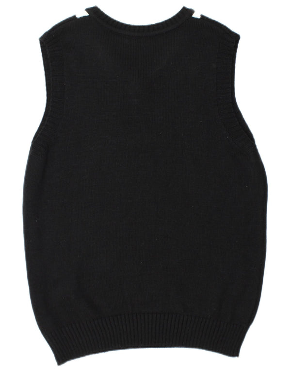 Vintage ανδρικό γιλέκο Tank Top Large Black Argyle/Diamond Acrylic