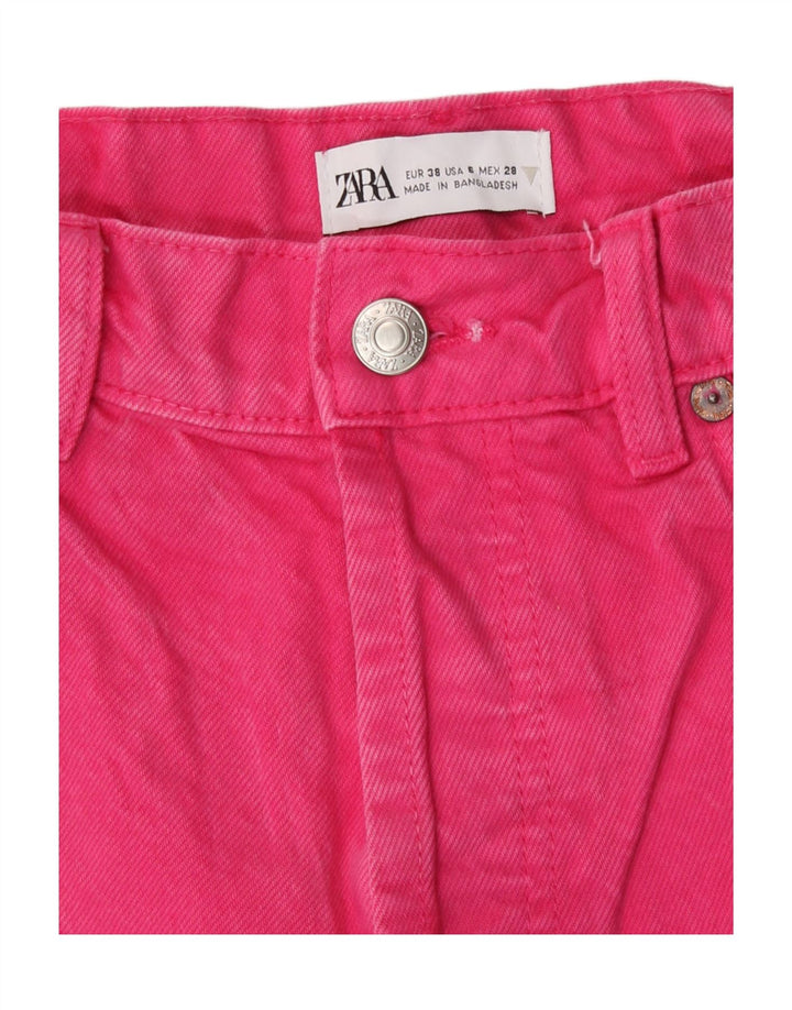Zara Γυναικείο Straight Jeans EU 38 Small W28 L29 Pink