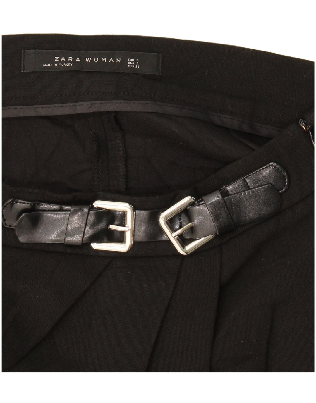 Zara Γυναικεία Ασύμμετρη Φούστα Μικρή W27 Μαύρη