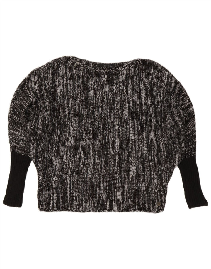 CALVIN KLEIN JEANS Γυναικείο πουλόβερ με λαιμόκαυστο UK 6 XS με γκρι φλιτζάνια