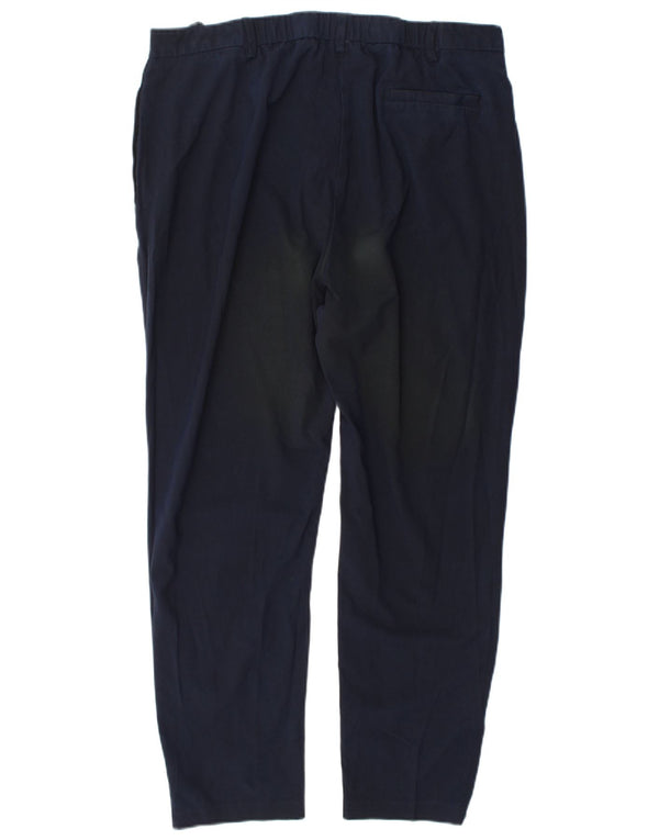 Marks & Spencer Γυναικείο κωνικό παντελόνι UK 18 XL W36 L28 Navy Blue