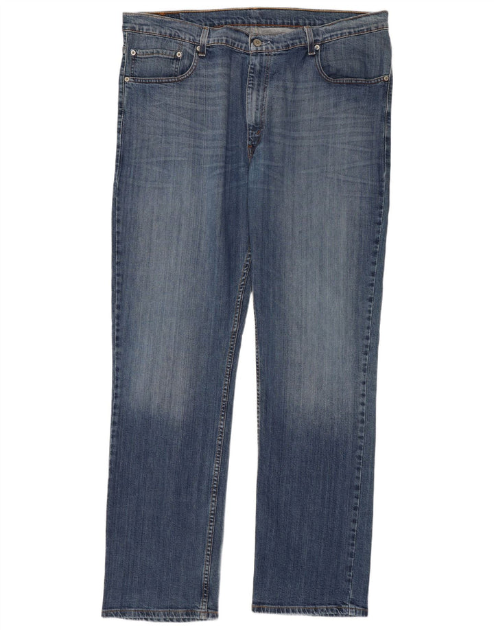 Levi's Mens 752 Straight Jeans W42 L34 Μπλε βαμβακερό