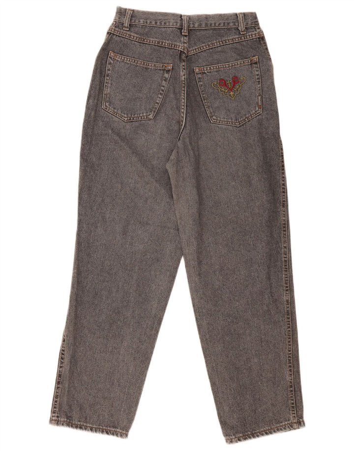 Vintage γυναικείο ψηλόμεσο τζιν IT 46 Large W28 L29 Γκρι βαμβακερό