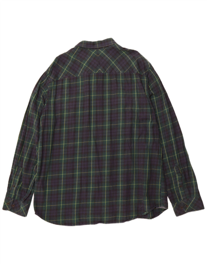 TIMBERLAND Ανδρικό Earthkeepers Slim Fit Flannel πουκάμισο 3XL Navy Blue Check