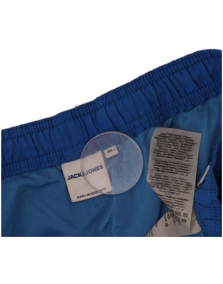 Jack & Jones Ανδρικό γραφικό σορτς κολύμβησης XL μπλε πολυεστέρα
