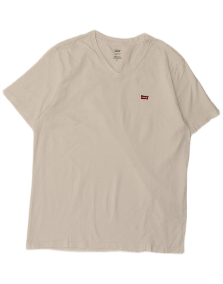 Ανδρικό T-Shirt Levi's Standard Fit Top μεγάλο λευκό βαμβακερό
