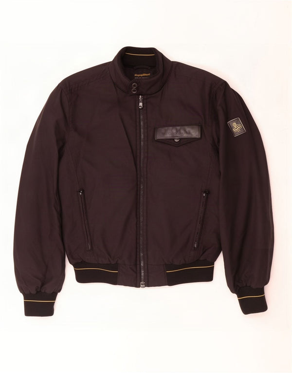 Refrigiwear Mens Sixty spa Bomber Jacket UK 38 Medium Black Nylon