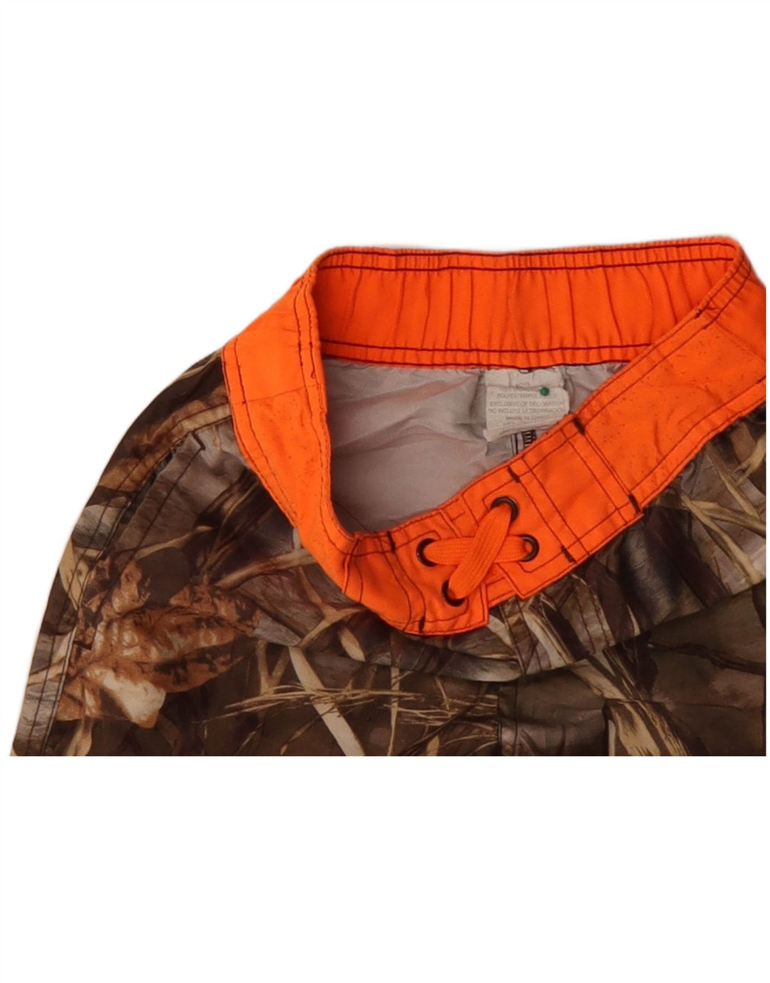 VINTAGE Αγόρια Μαγιό Σορτς 4-5 ετών Καφέ Καμουφλάζ Πολυεστέρας