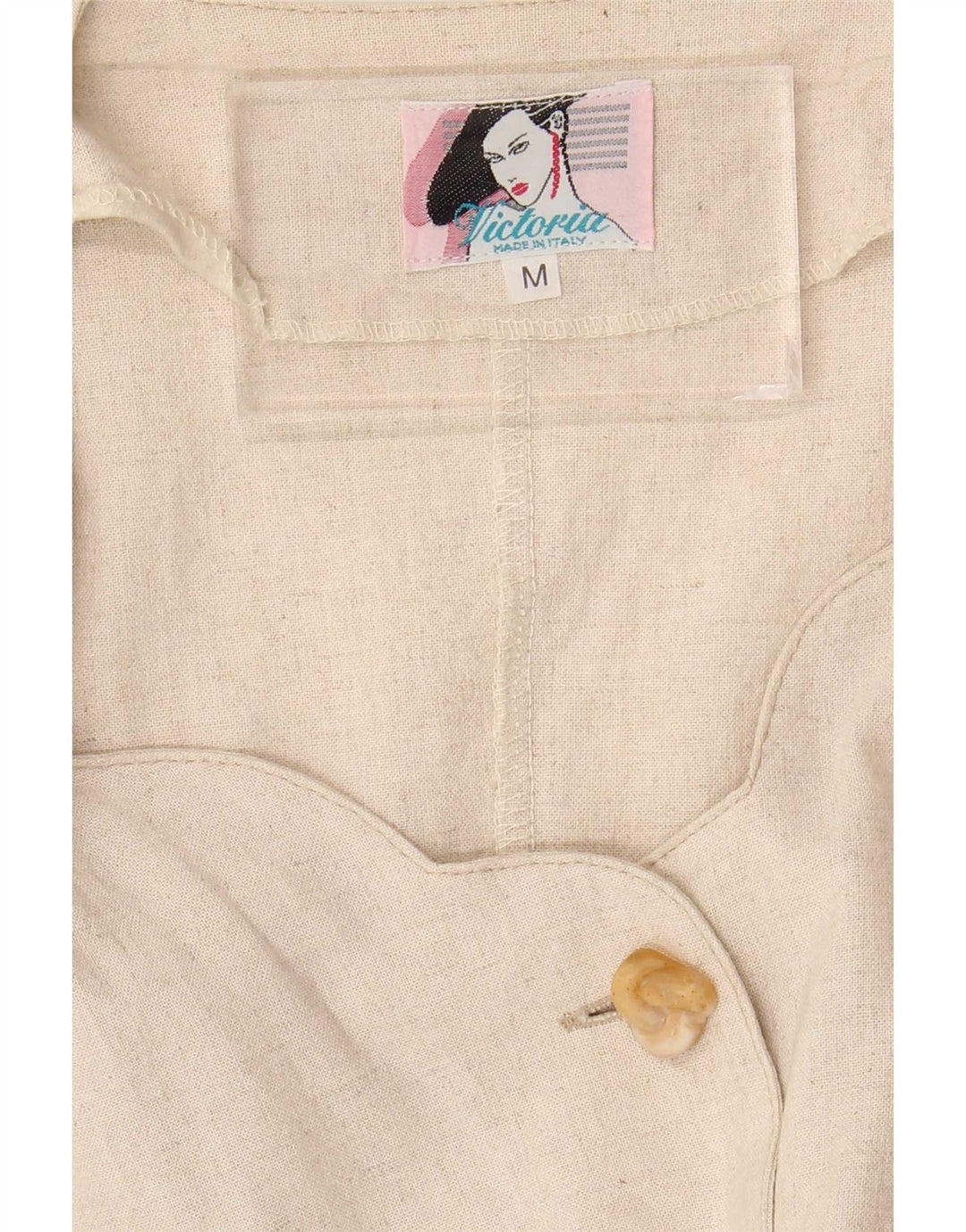 Vintage γυναικείο φόρεμα UK 14 Medium Beige