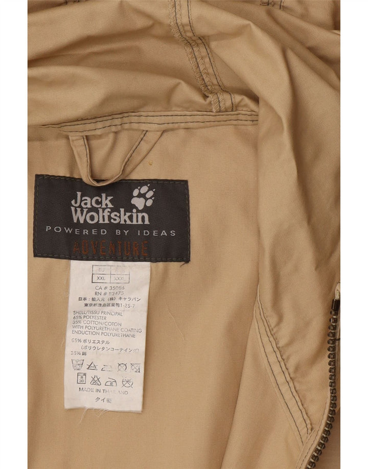 Jack Wolfskin Ανδρικό μπουφάν Anorak UK 44 2XL Μπεζ πολυεστέρας