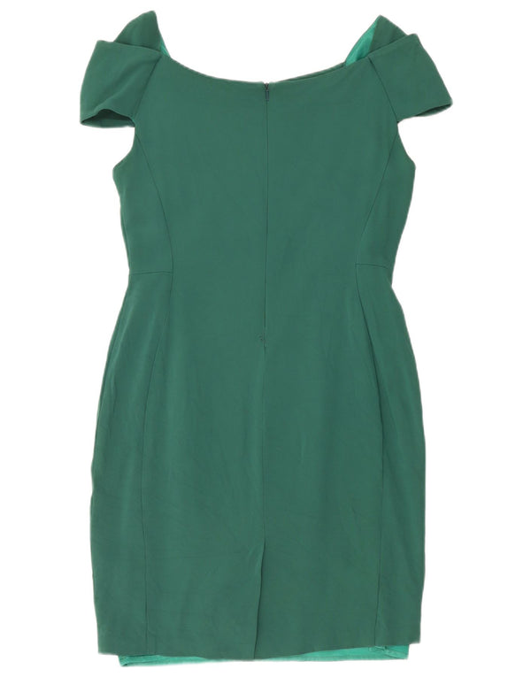 Γυναικείο φόρεμα Reiss Off Shoulder Sheath UK 14 Large Green Viscose