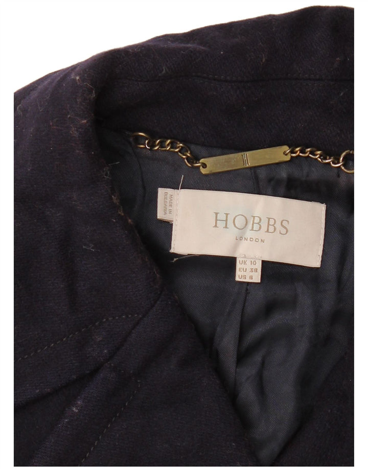 Hobbs Γυναικείο παλτό με διπλό στήθος UK 10 Small Navy Blue