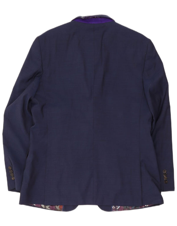 Ted Baker Ανδρικό μπουφάν σακάκι UK 44 2XL Navy Blue Wool