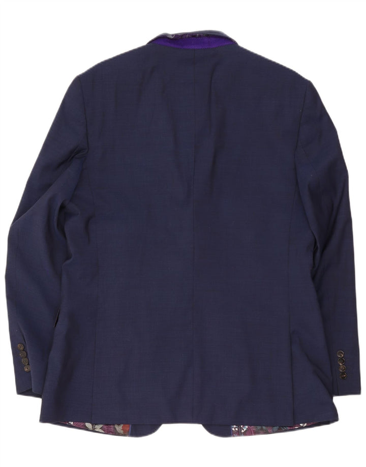 Ted Baker Ανδρικό μπουφάν σακάκι UK 44 2XL Navy Blue Wool