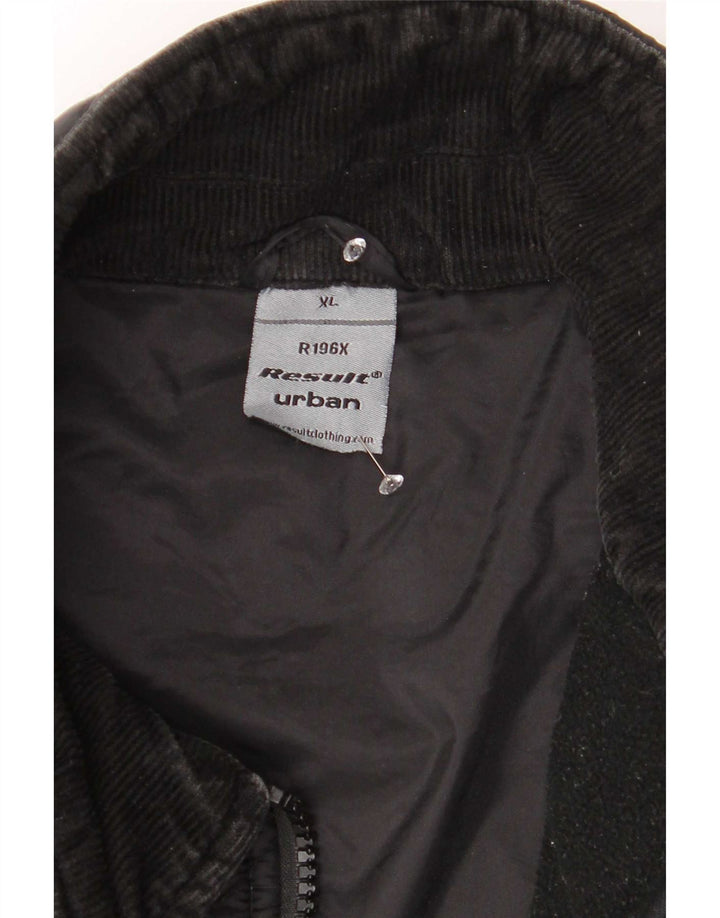 Ανδρικό vintage καπιτονέ μπουφάν UK 42 XL μαύρο νάιλον
