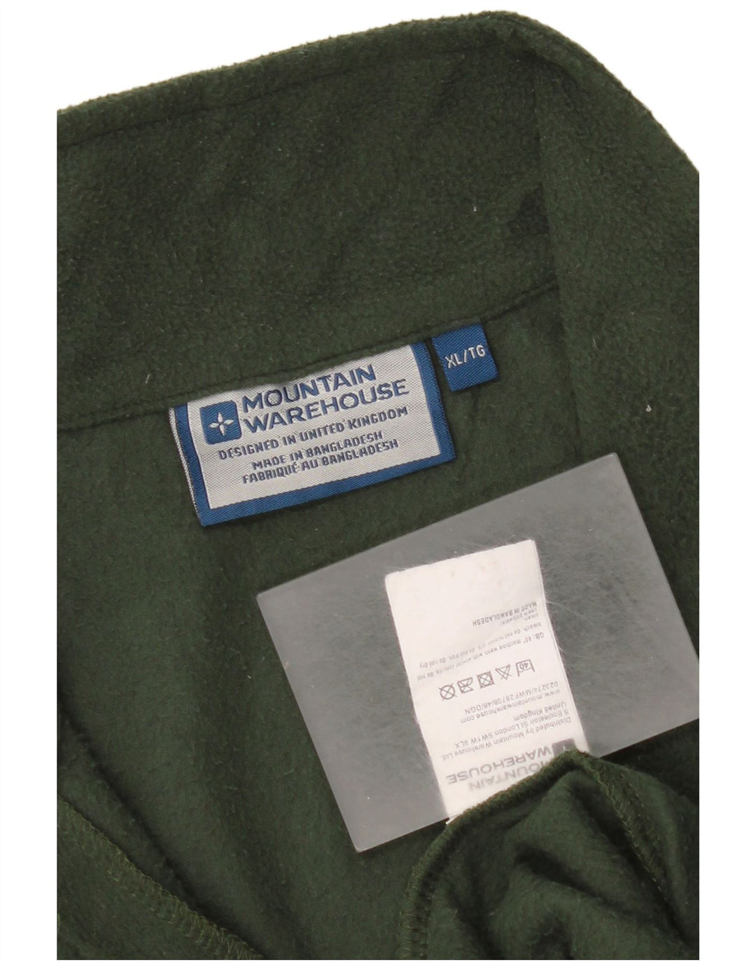Mountain Warehouse Ανδρικό φερμουάρ Fleece Jumper XL Green Polyester