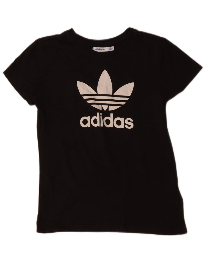 Γυναικείο γραφικό μπλουζάκι ADIDAS Top IT 40 Small μαύρο βαμβακερό