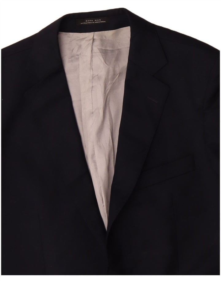 Zara Ανδρικό σακάκι μπλέιζερ με 2 κουμπιά EU 54 XL Navy Blue