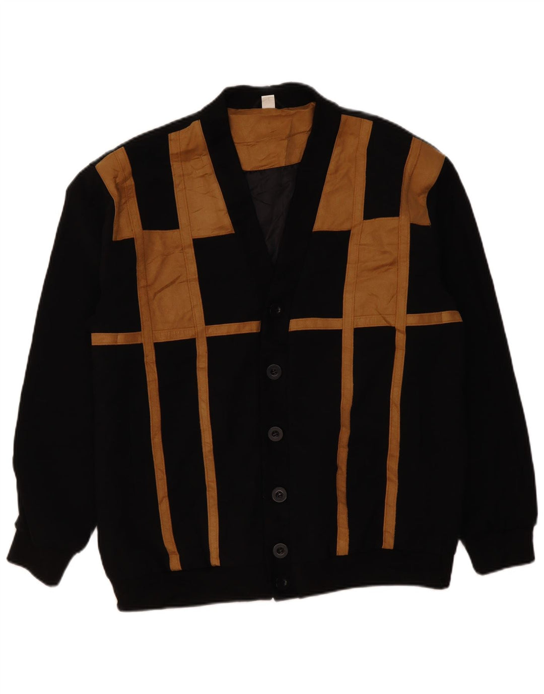 VINTAGE Ανδρικό μπουφάν UK 42 XL Μαύρο Colourblock Polyester