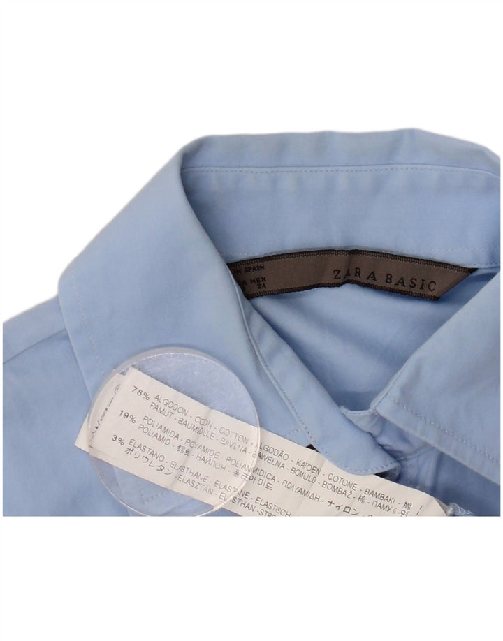 Γυναικείο μακρυμάνικο κορμάκι ZARA UK 6 XS Μπλε βαμβακερό